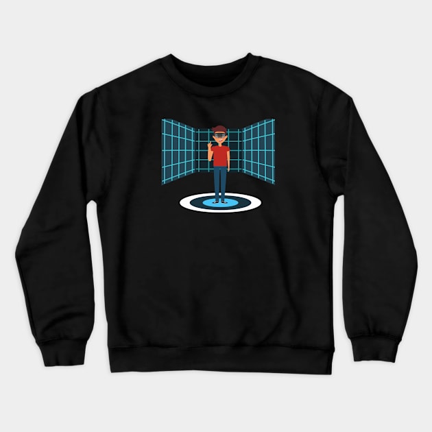 metaverse tshirt, mugs, stickers,wall art, mask,cases,MERCHES Crewneck Sweatshirt by TWENTY5S